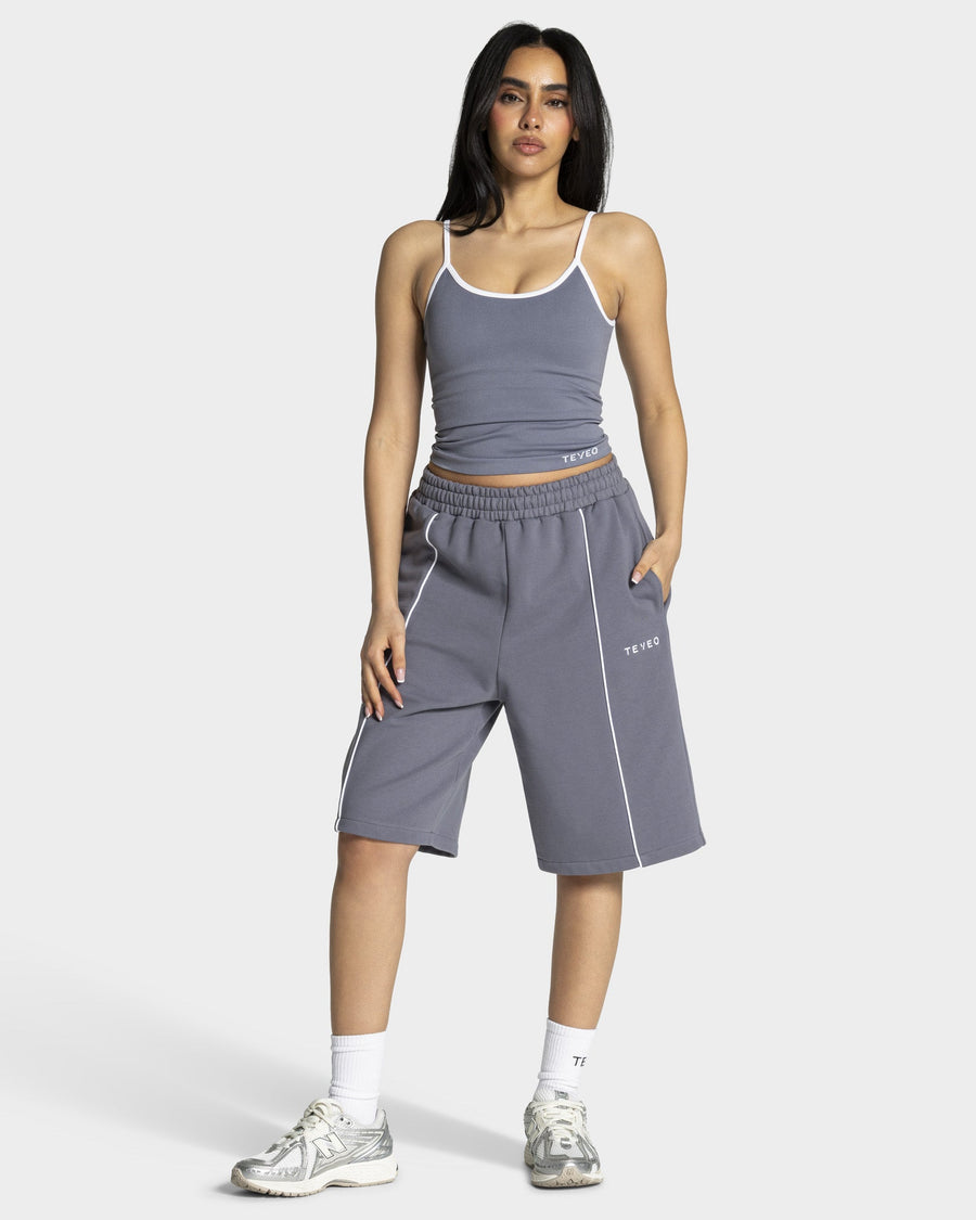Contrastline Oversized Jorts "Eisgrau"
