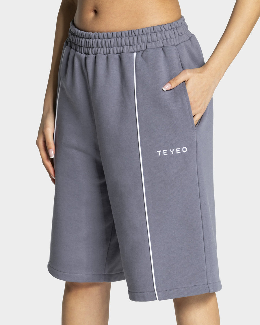 Contrastline Oversized Jorts "Eisgrau"