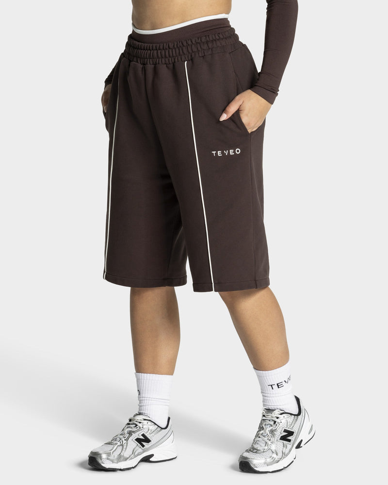 Contrastline Oversized Jorts "Espresso"