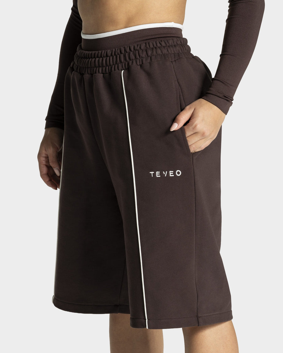 Contrastline Oversized Jorts "Espresso"