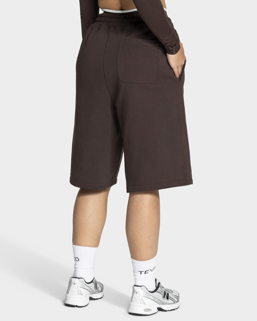 Contrastline Oversized Jorts "Espresso"