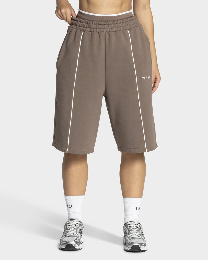 Contrastline Oversized Jorts "Mokka"