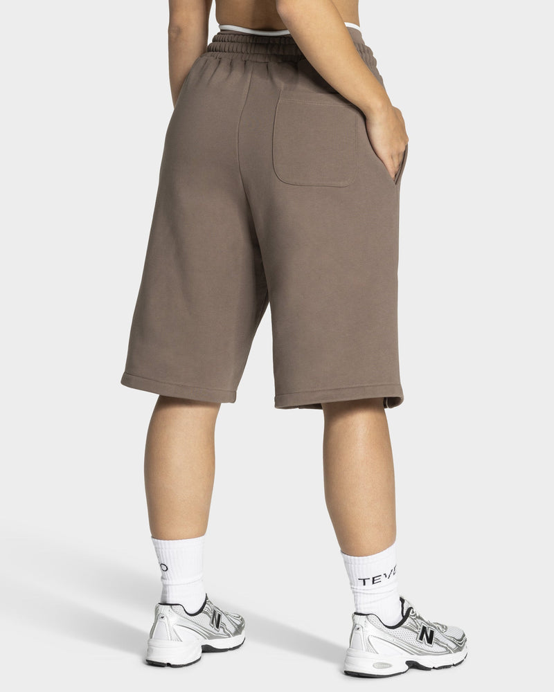 Contrastline Oversized Jorts "Mokka"
