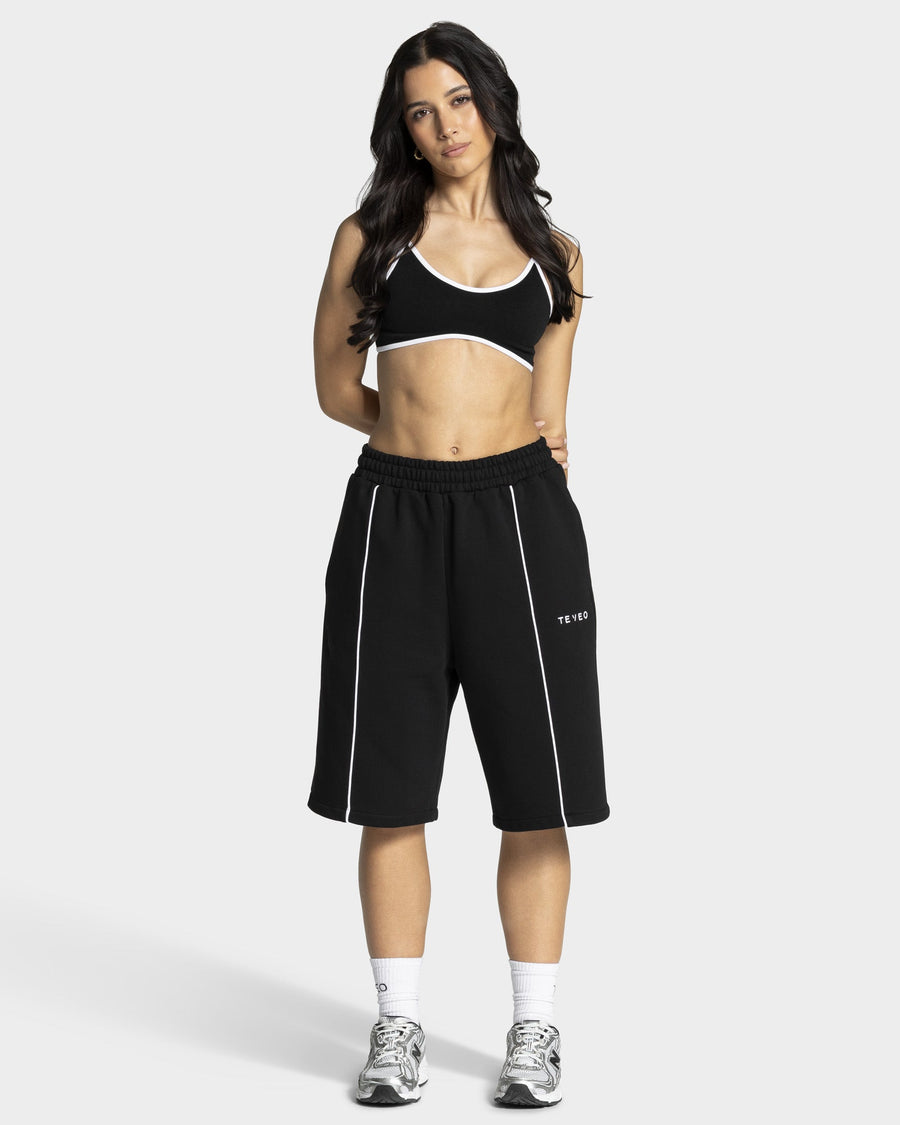 Contrastline Oversized Jorts "Schwarz"
