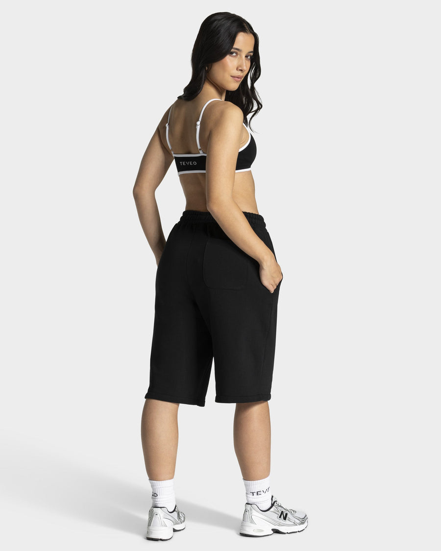 Contrastline Oversized Jorts "Schwarz"