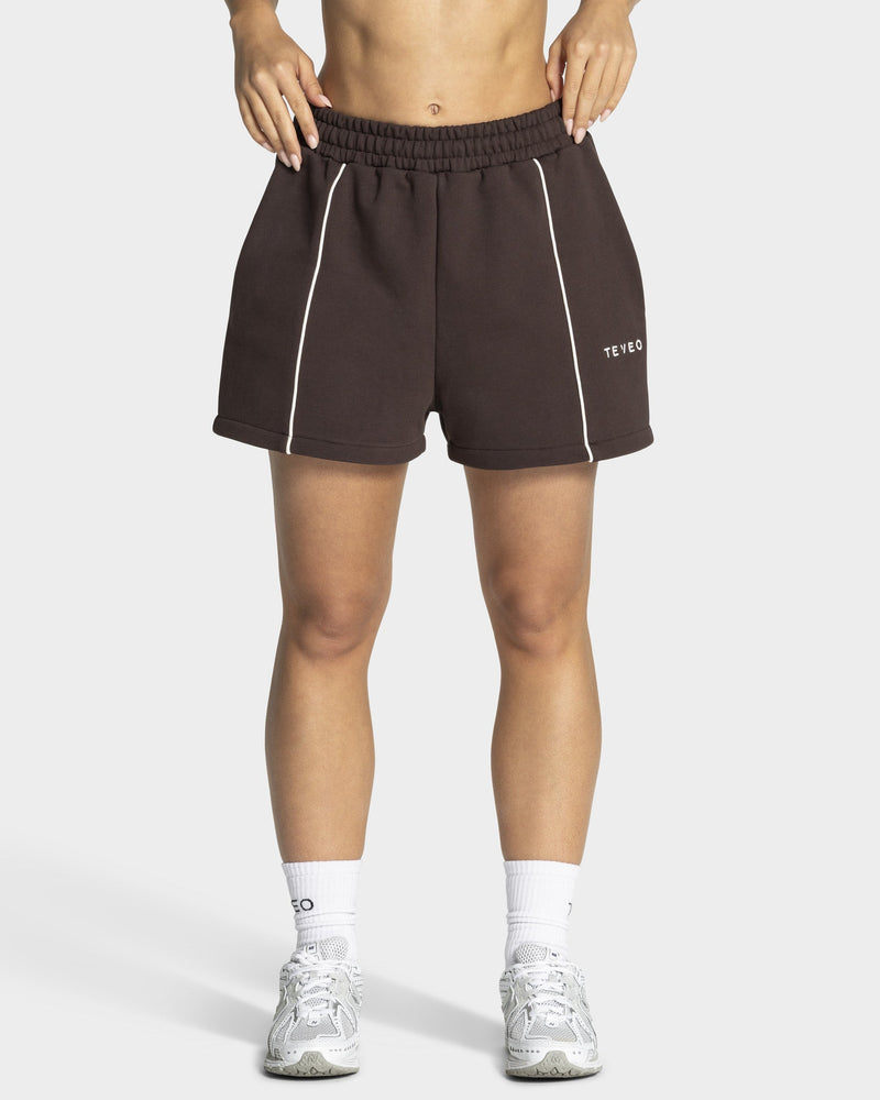 Contrastline Oversized Shorts "Espresso"