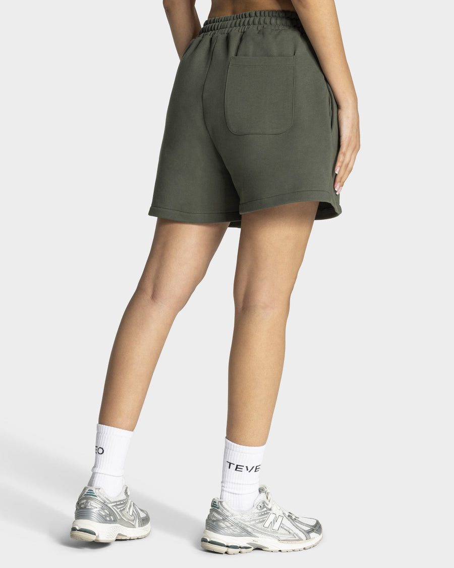 Contrastline Oversized Shorts "Khaki"