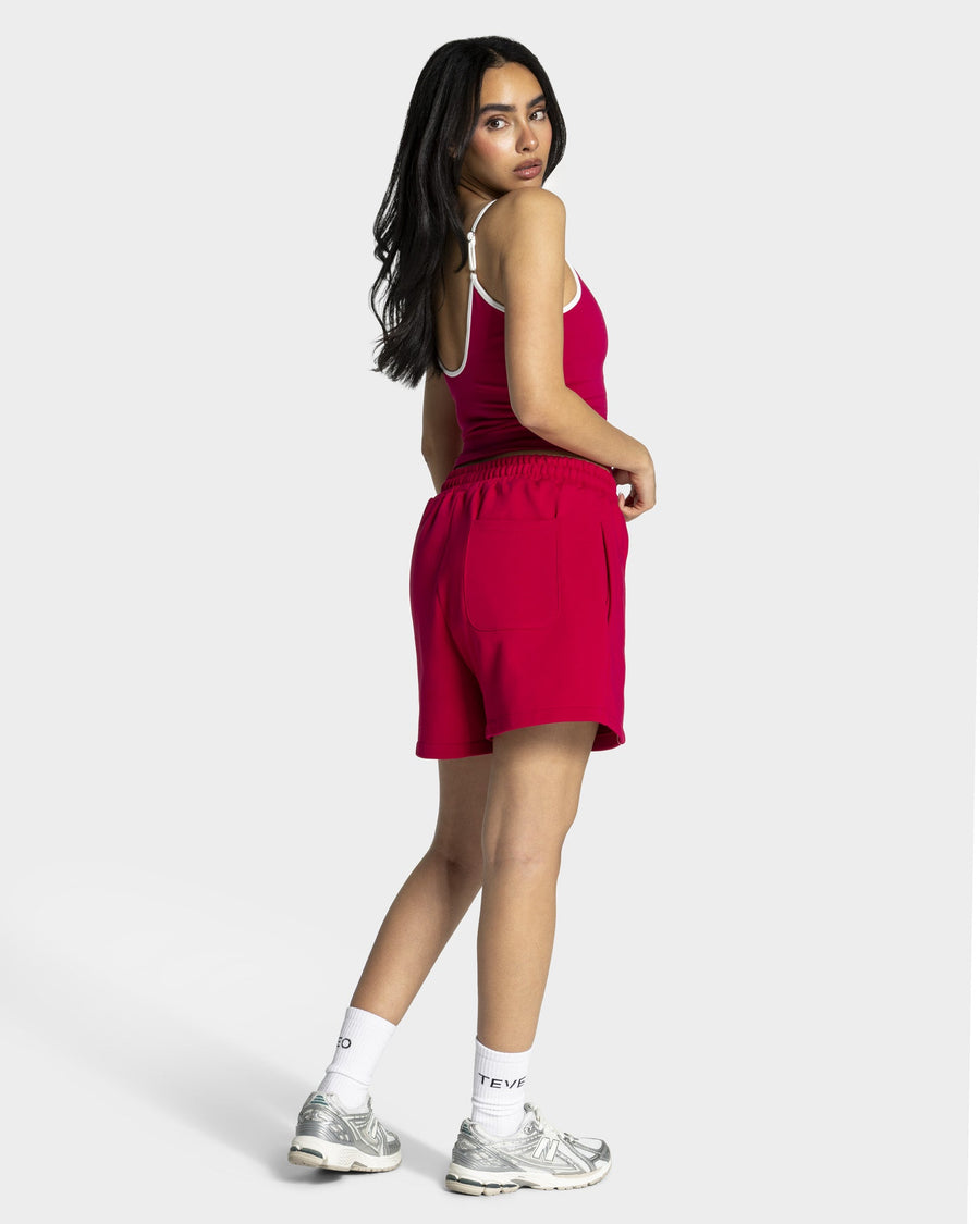Contrastline Oversized Shorts "Raspberry"