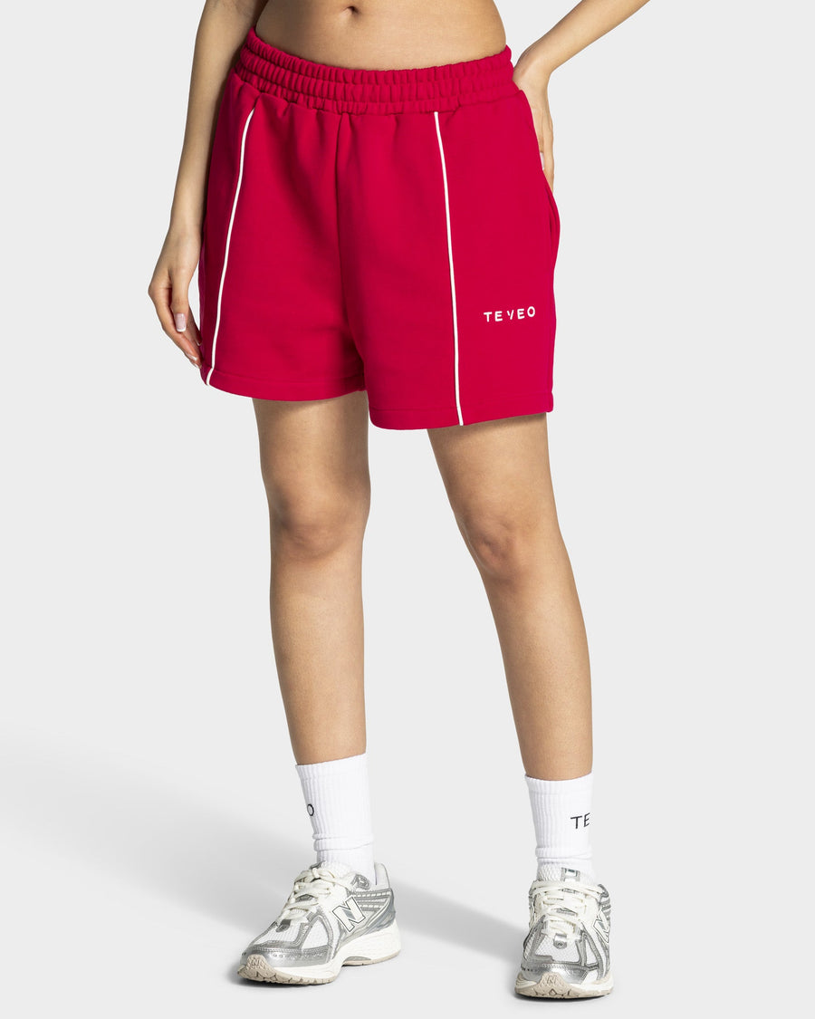 Contrastline Oversized Shorts "Raspberry"