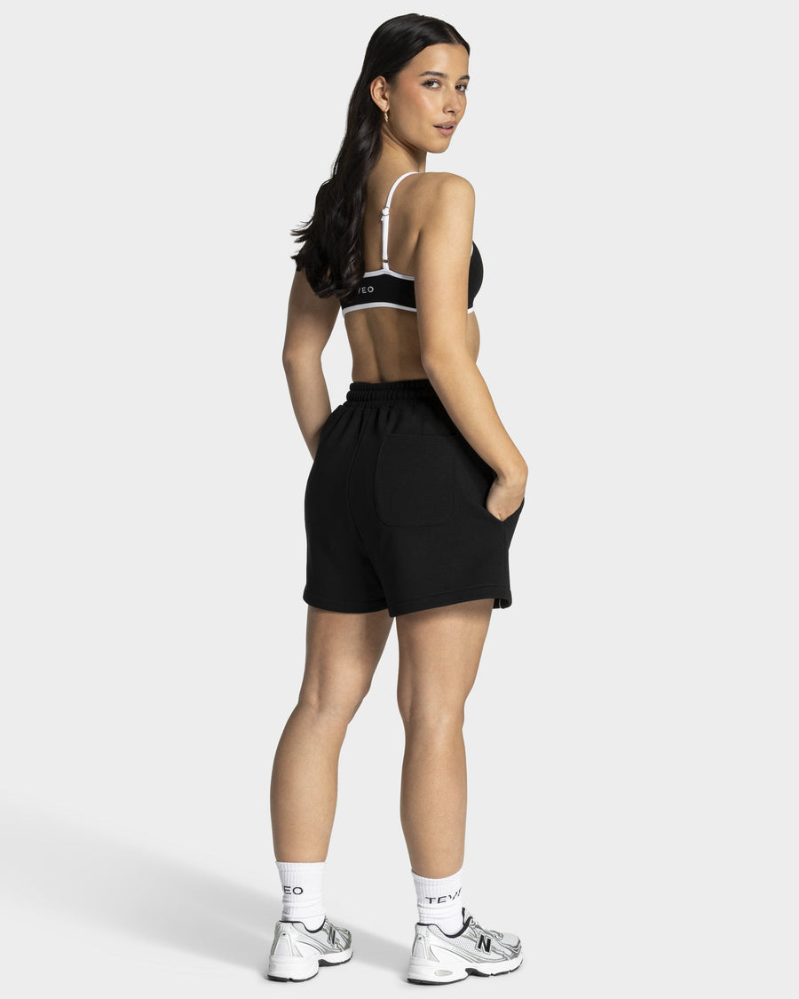 Contrastline Oversized Shorts "Schwarz"