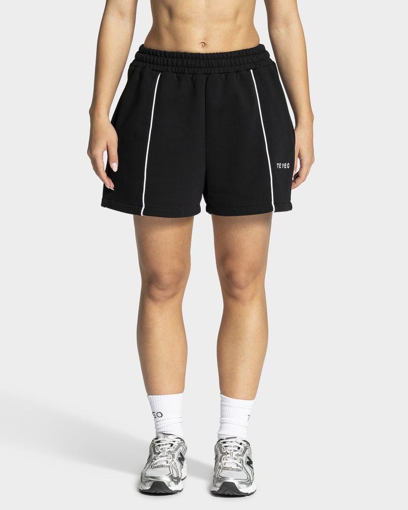 Contrastline Oversized Shorts "Schwarz"