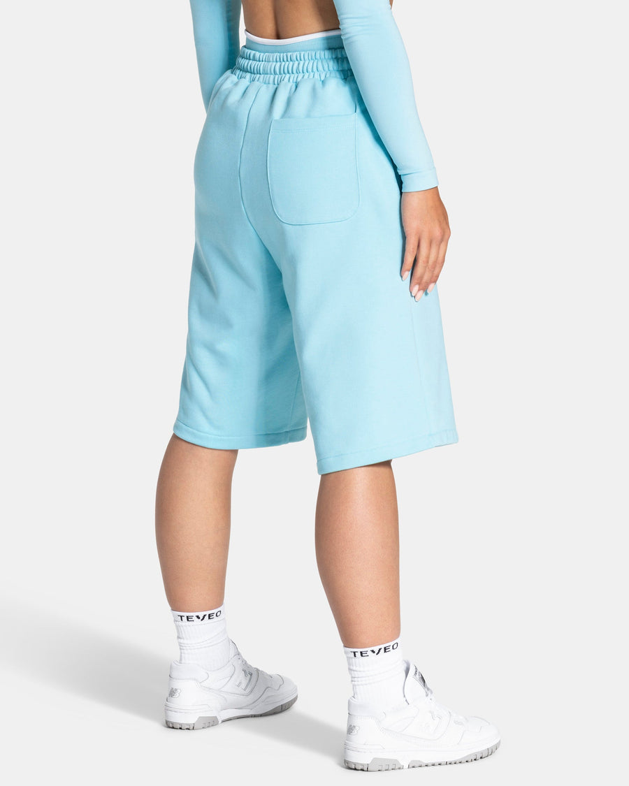 Contrastline Oversized Jorts "Arctic Blue"