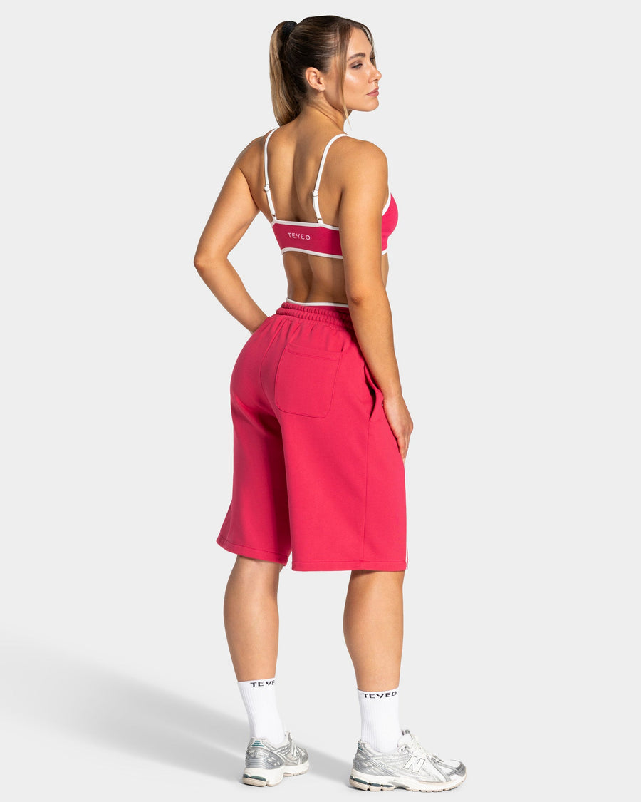 Contrastline Oversized Jorts "Berry"