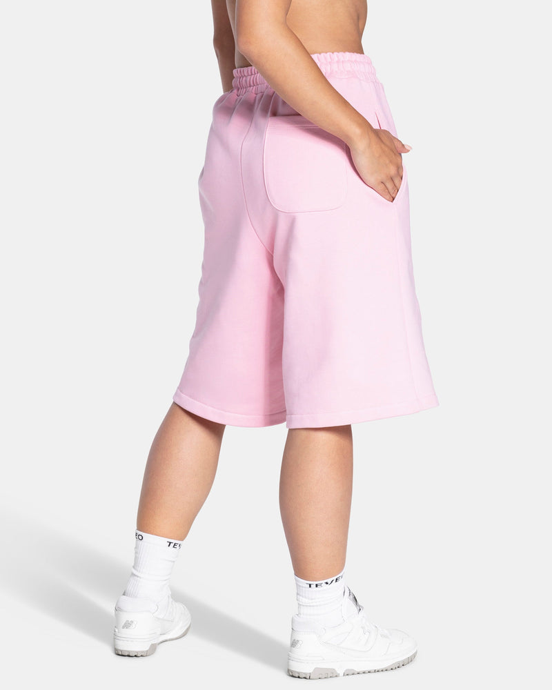 Contrastline Oversized Jorts "True Pink"