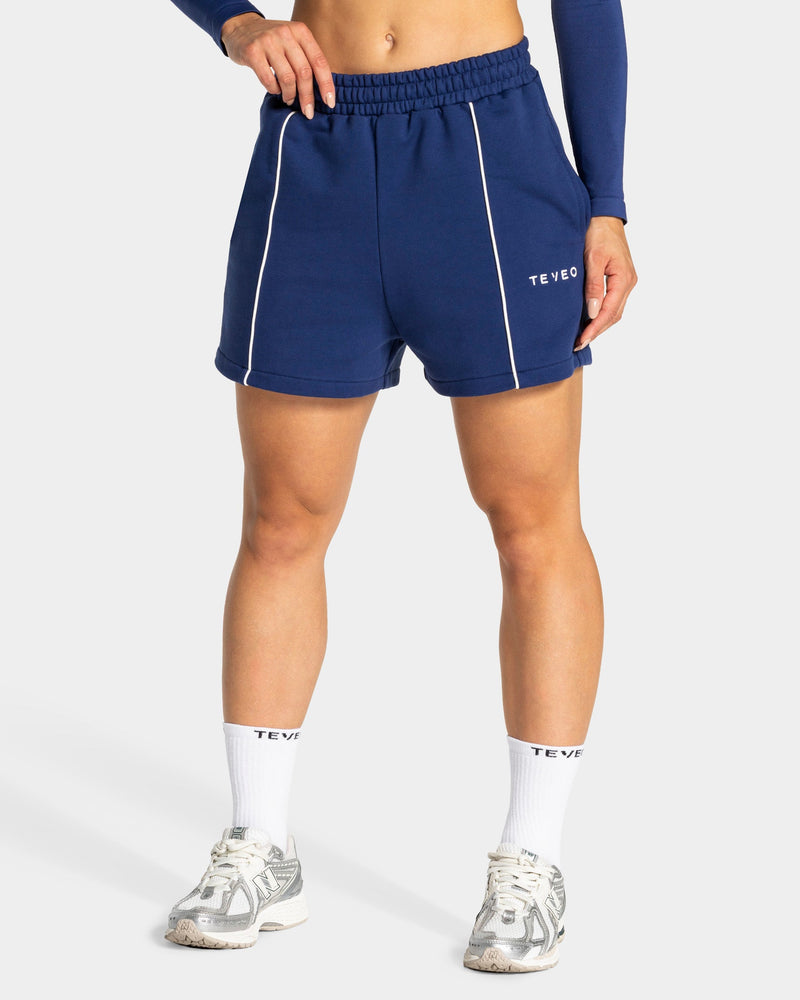 Contrastline Oversized Shorts "Indigo"