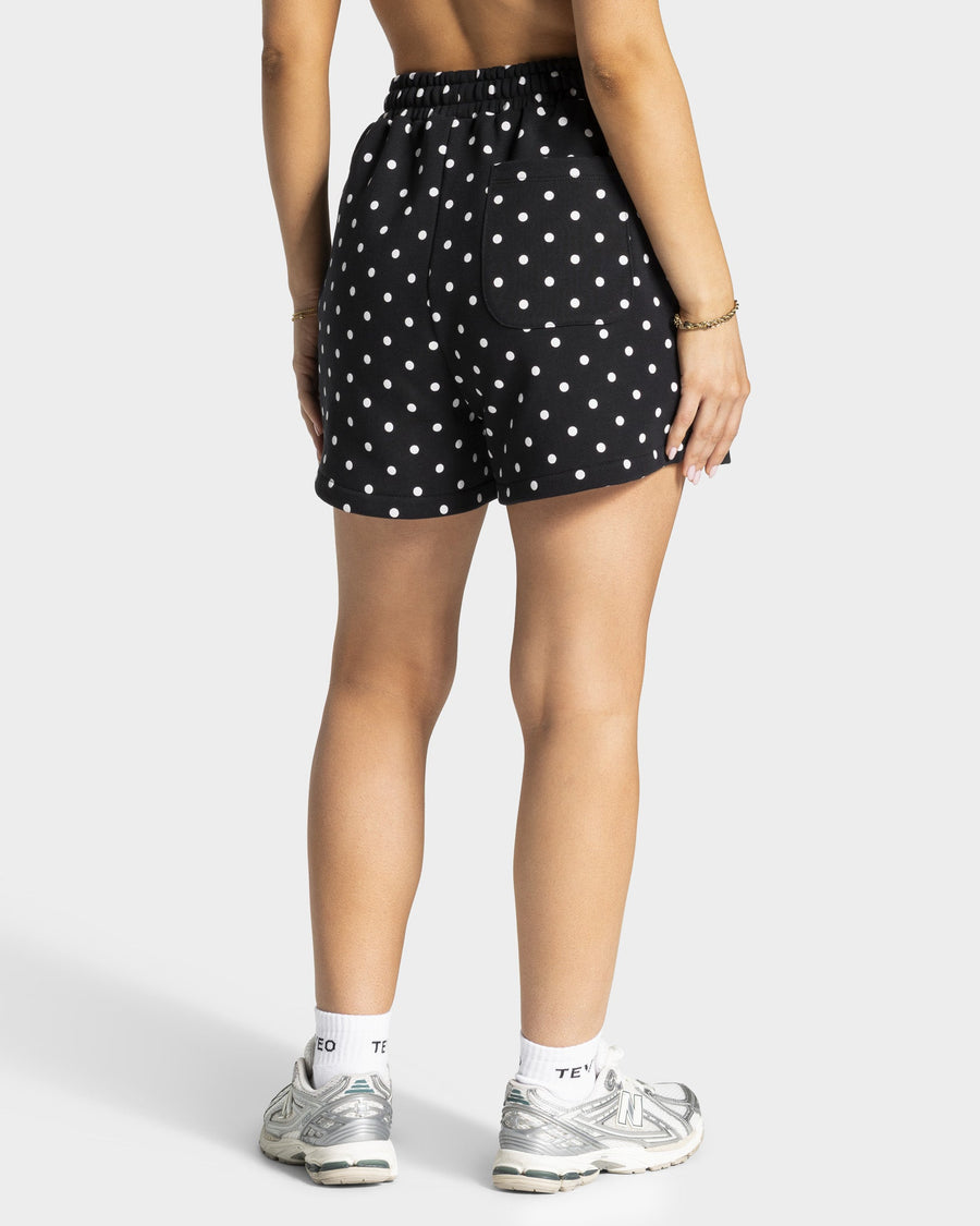 Contrastline Oversized Shorts "Polkadot Schwarz"