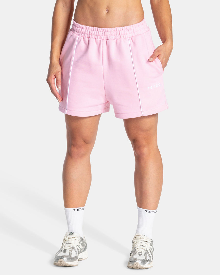 Contrastline Oversized Shorts "True Pink"