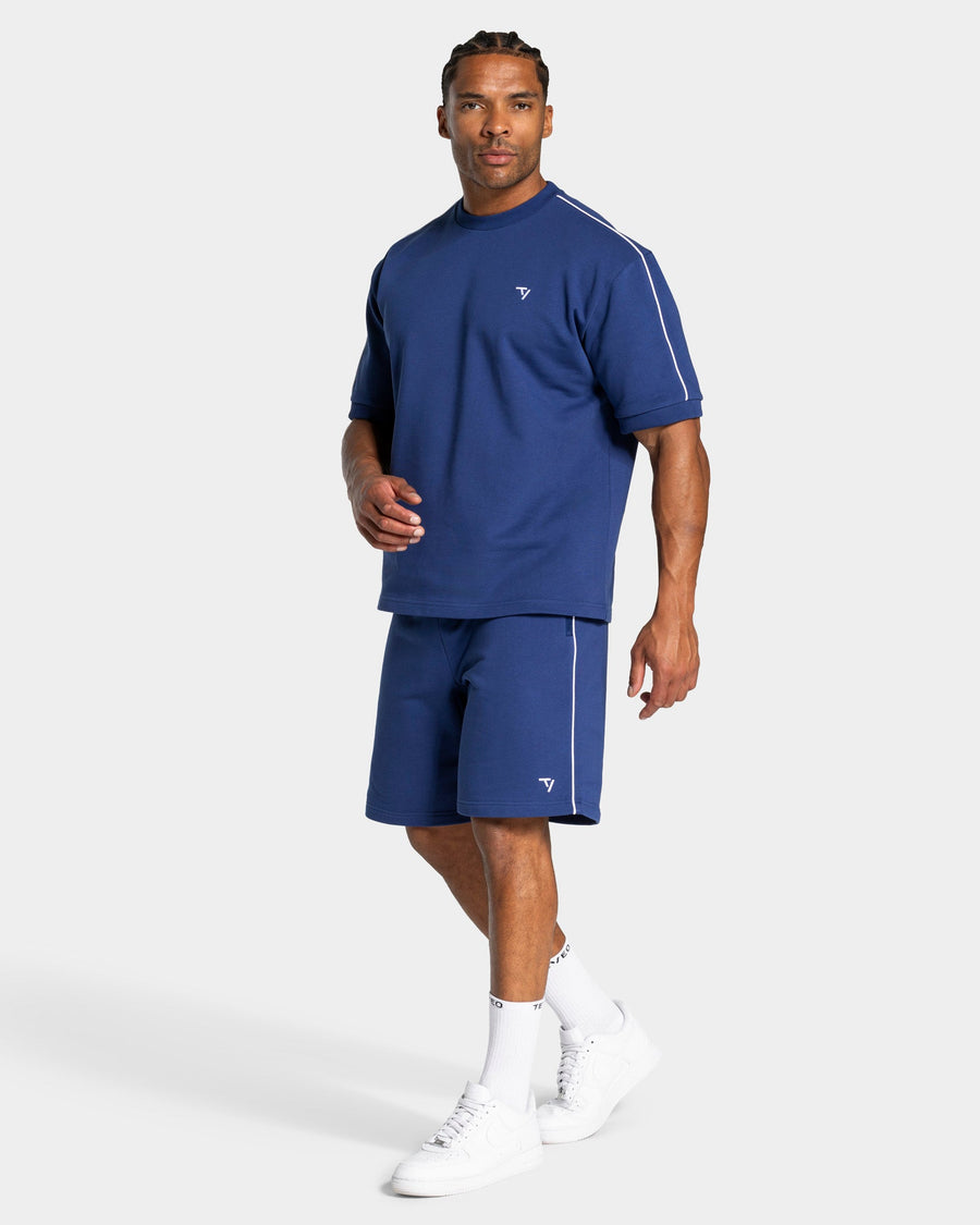 Contrastline Oversized T-Shirt "Indigo"