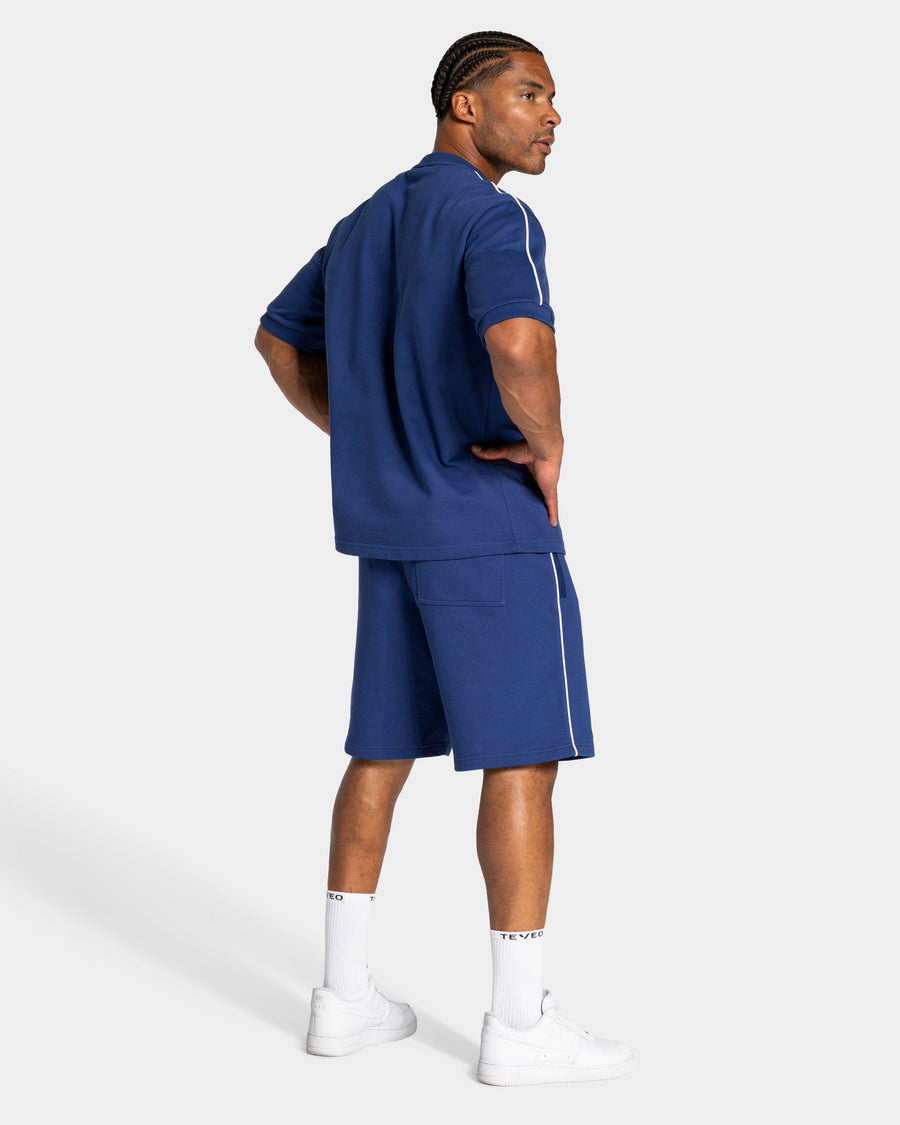 Contrastline Oversized T-Shirt "Indigo"