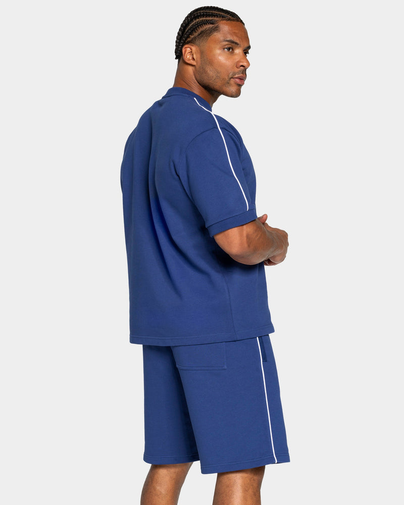 Contrastline Oversized T-Shirt "Indigo"