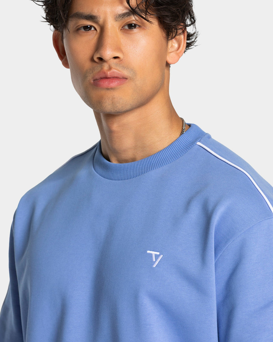 Contrastline Oversized T-Shirt "Azure"
