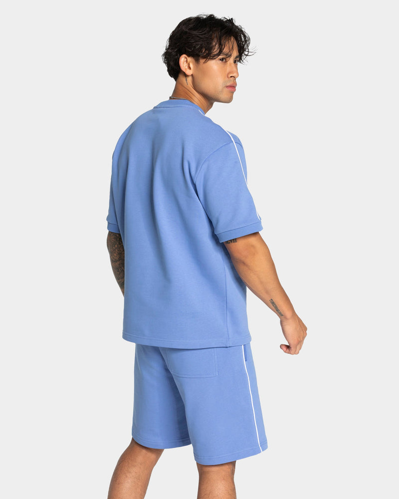 Contrastline Oversized T-Shirt "Azure"