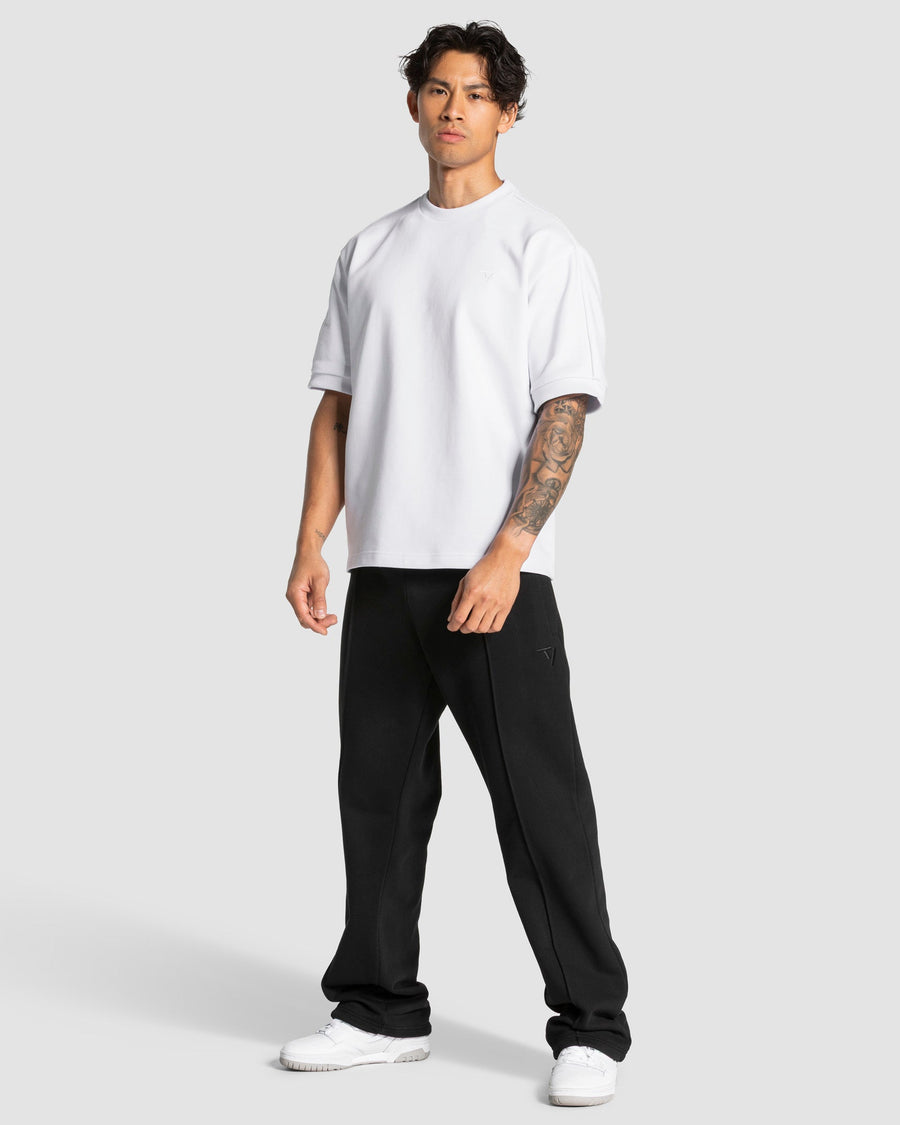 Contrastline Oversized T-Shirt "Weiß"