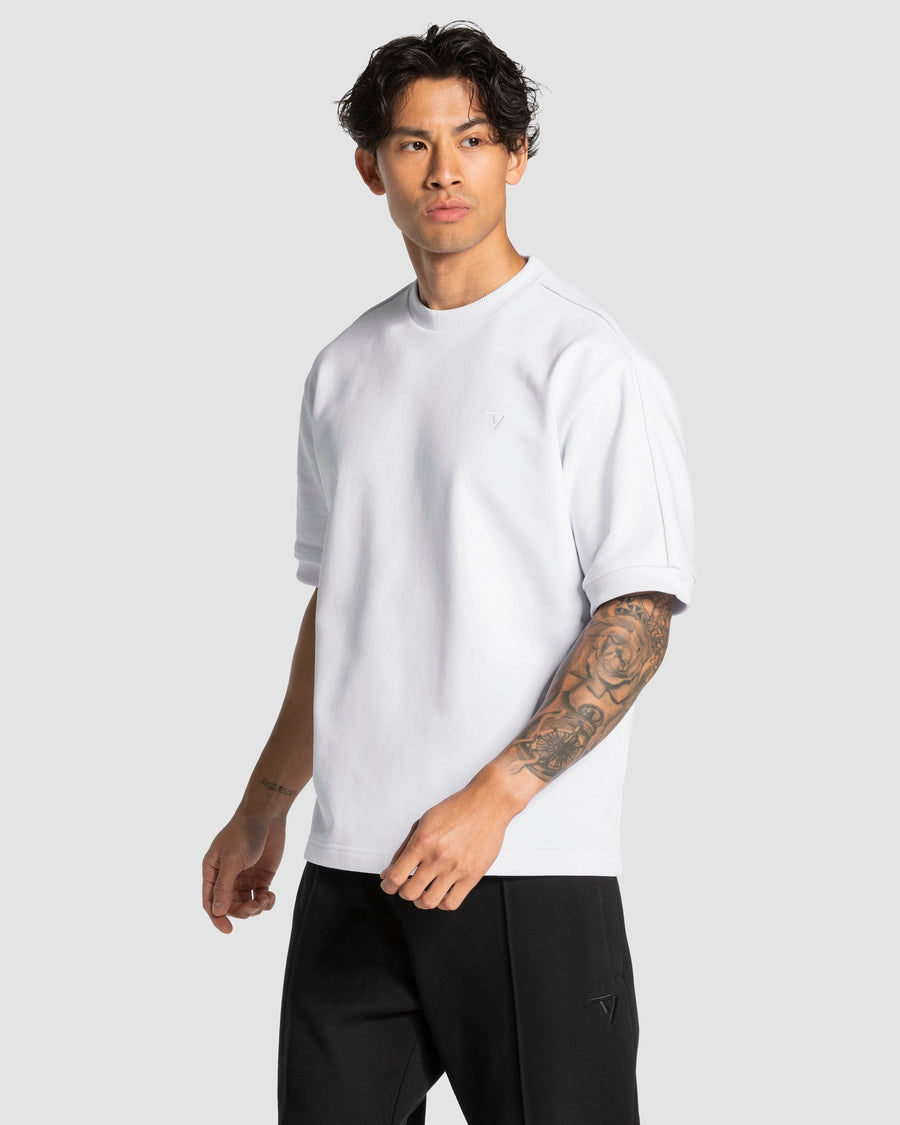 Contrastline Oversized T-Shirt "Weiß"