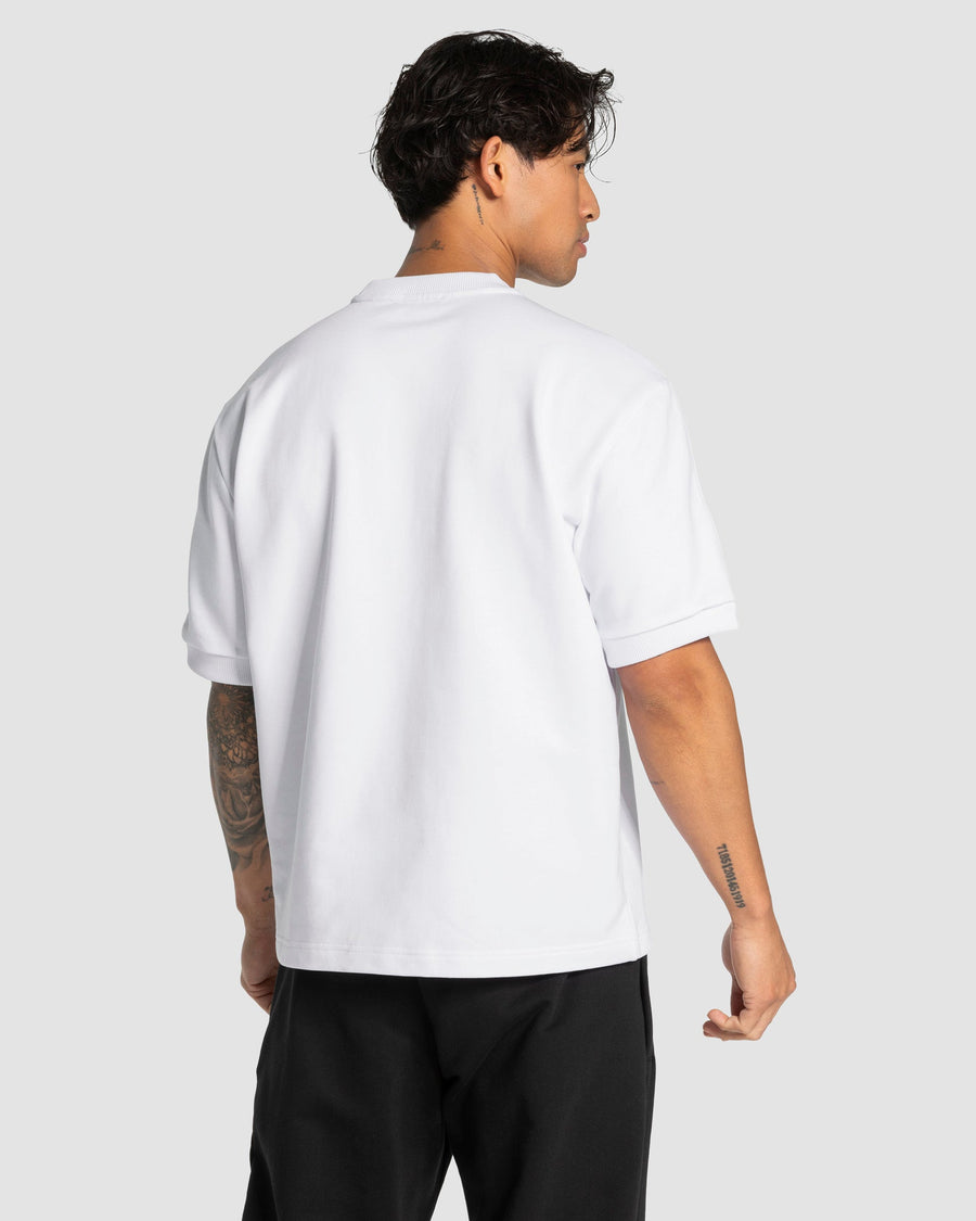 Contrastline Oversized T-Shirt "Weiß"