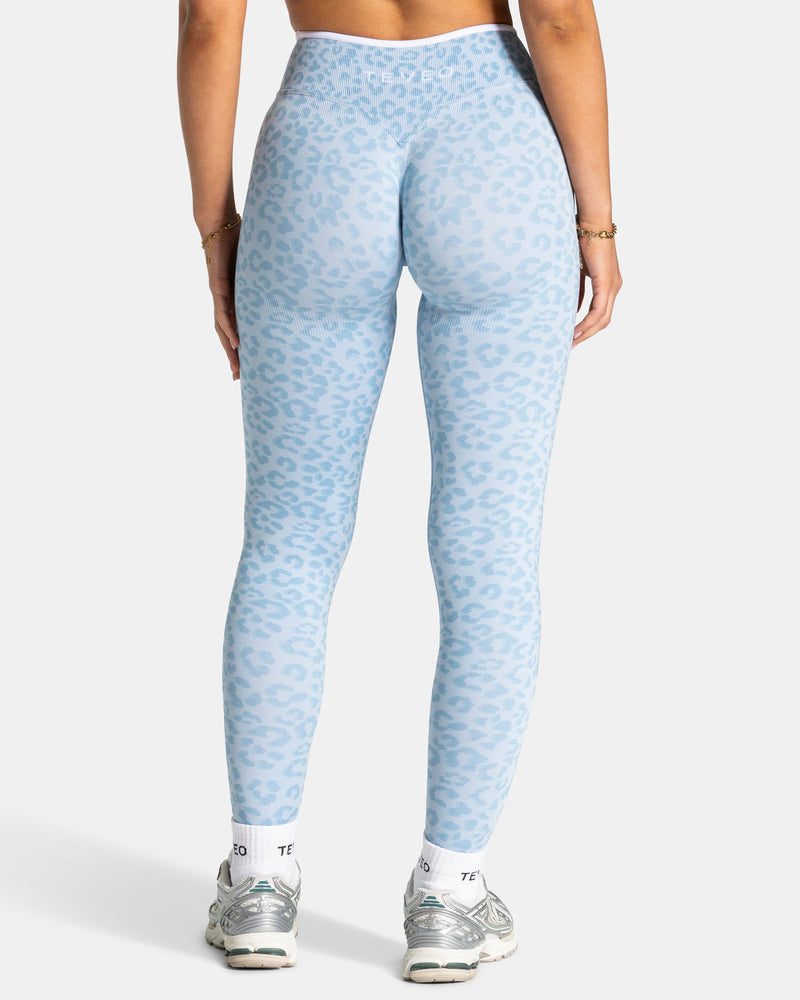 Contrastline Sculpt Scrunch Leggings "Leo Babyblau"