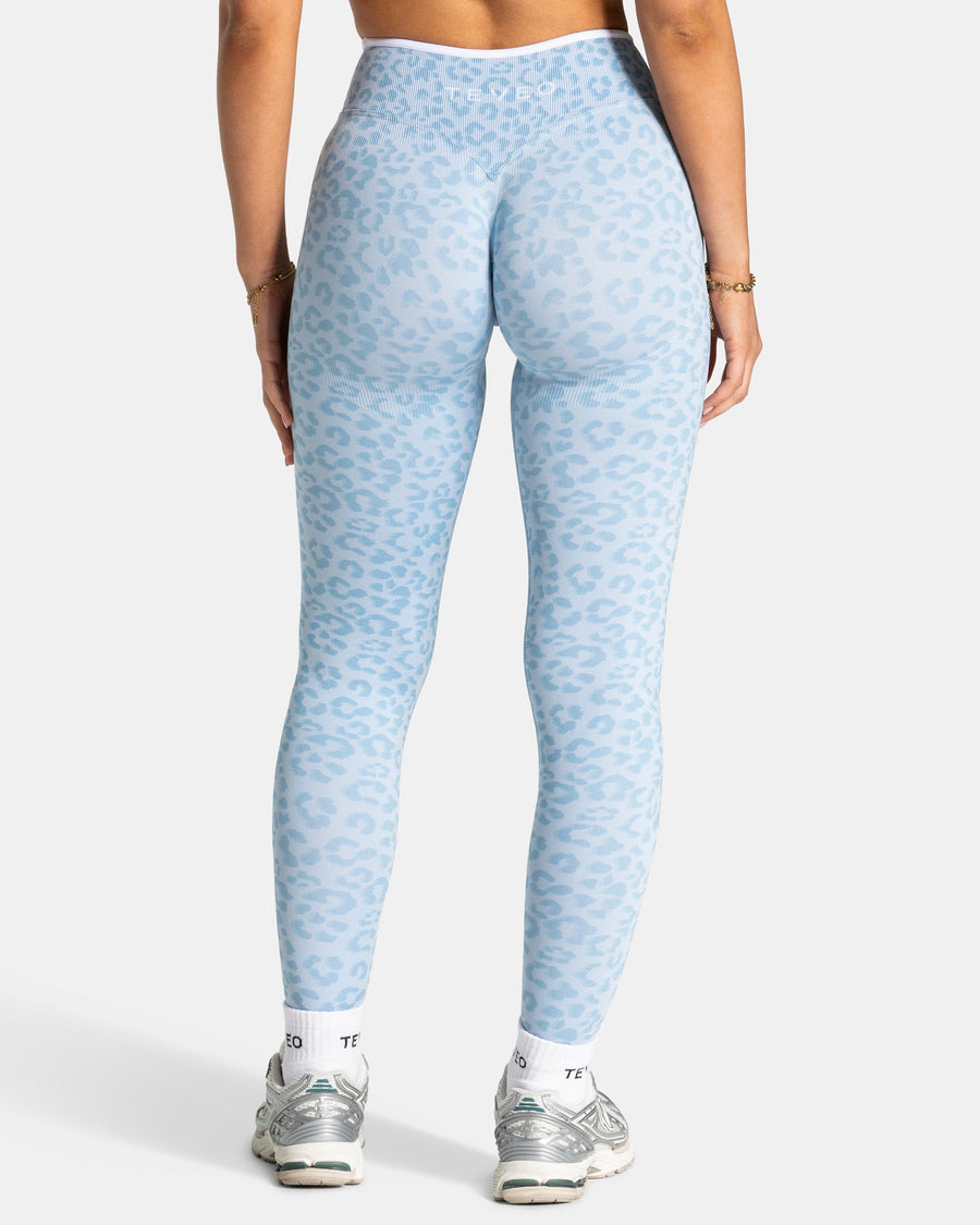 Contrastline Sculpt Scrunch Leggings "Leo Babyblau"