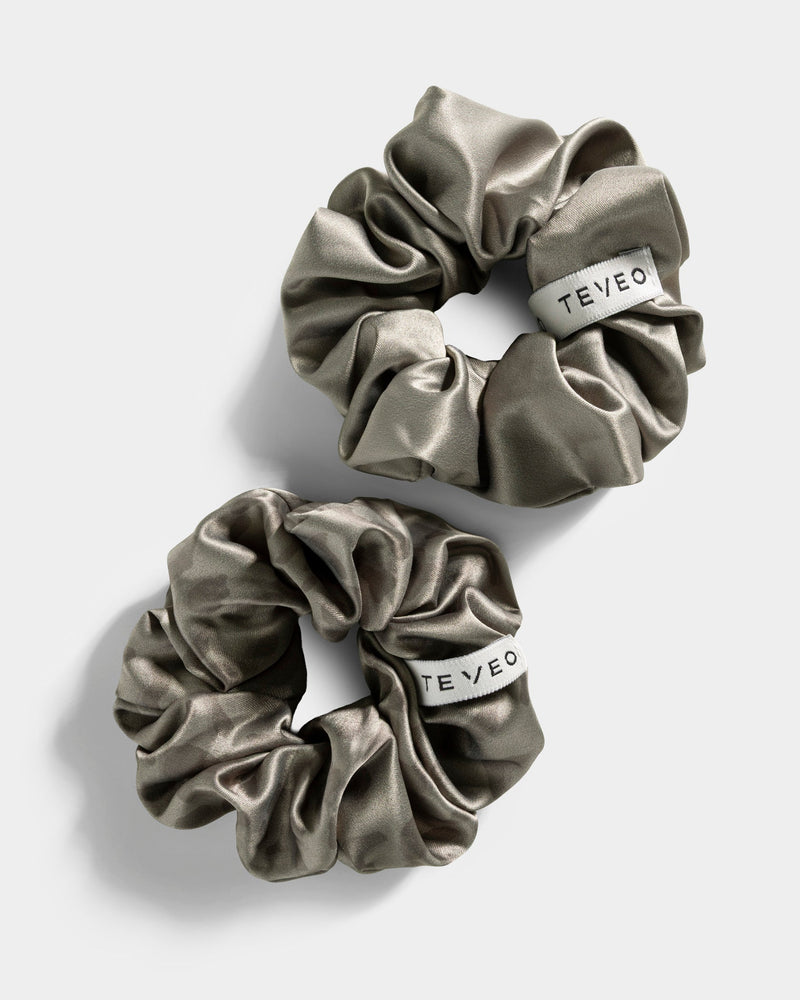 Contrastline Scrunchies (2er-Pack) "Leo - Khaki"