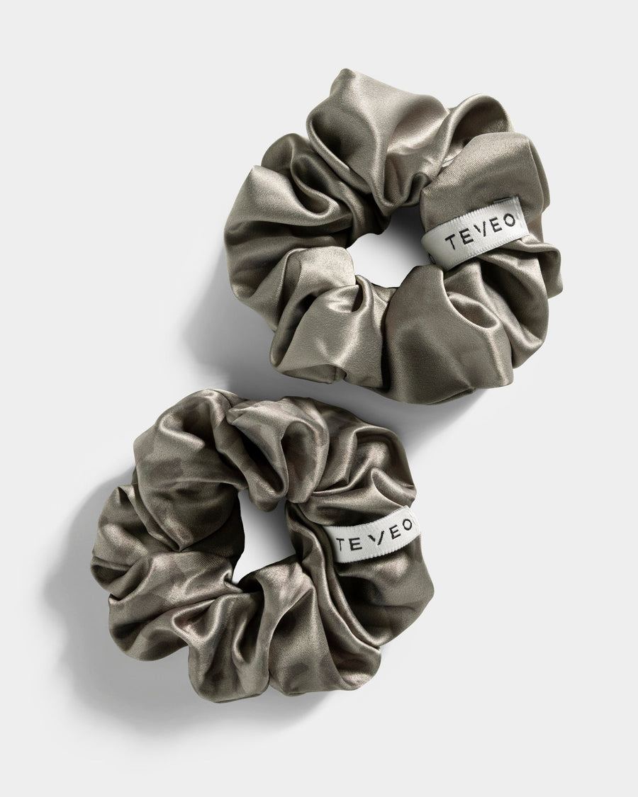 Contrastline Scrunchies (2er-Pack) "Leo - Khaki"