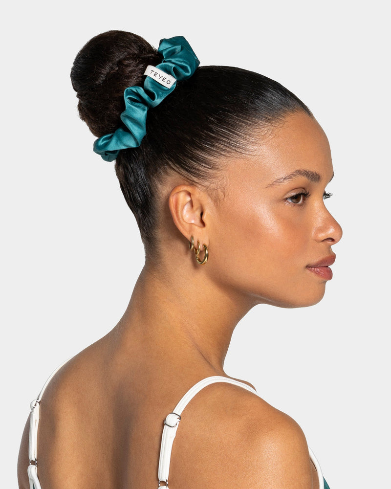 Contrastline Scrunchies (2er-Pack) "Leo - Petrol"