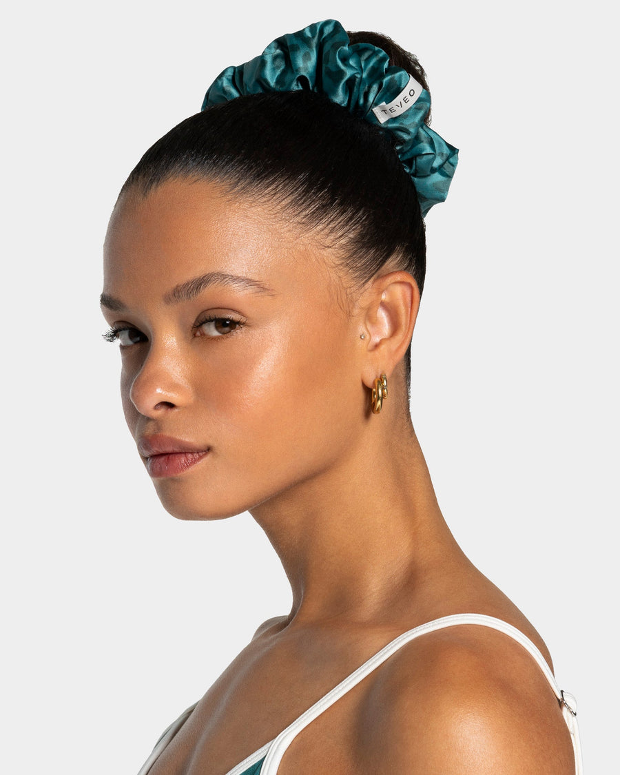 Contrastline Scrunchies (2er-Pack) "Leo - Petrol"