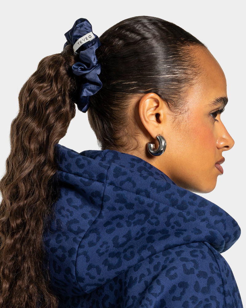 Contrastline Scrunchies (2er-Pack) "Leo - Dunkelblau"