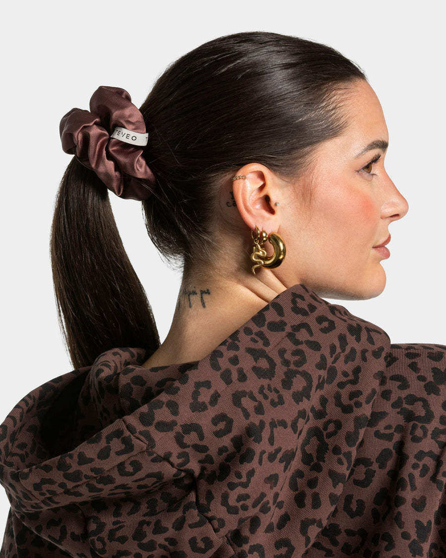 Contrastline Scrunchies (2er-Pack) ''Leo - Espresso''