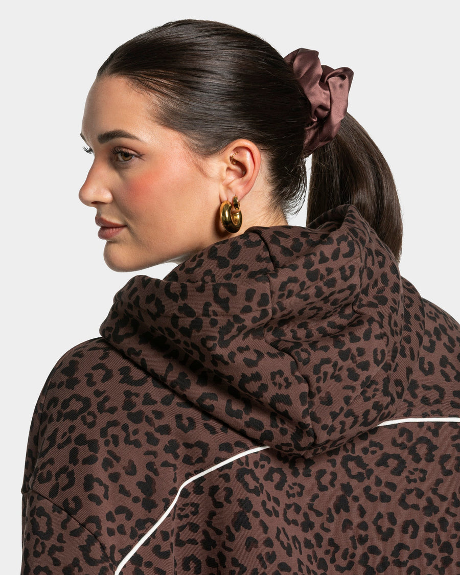 Contrastline Scrunchies (2er-Pack) ''Leo - Espresso''