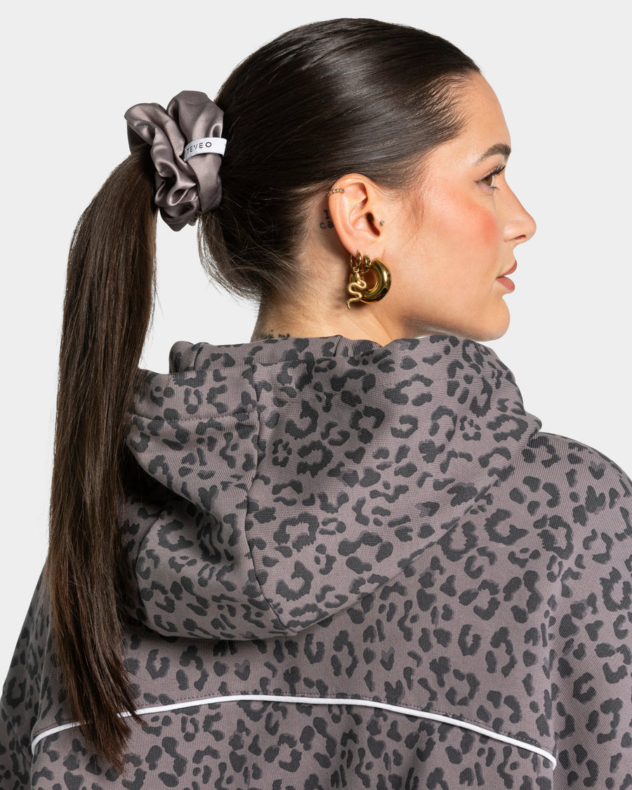 Contrastline Scrunchies (2er-Pack) ''Leo - Graphit''