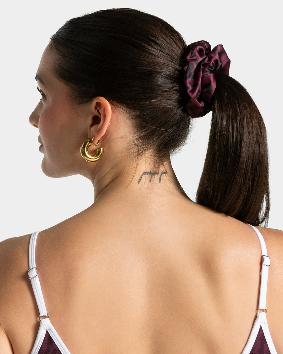 Contrastline Scrunchies (2er-Pack) ''Leo - Merlot''