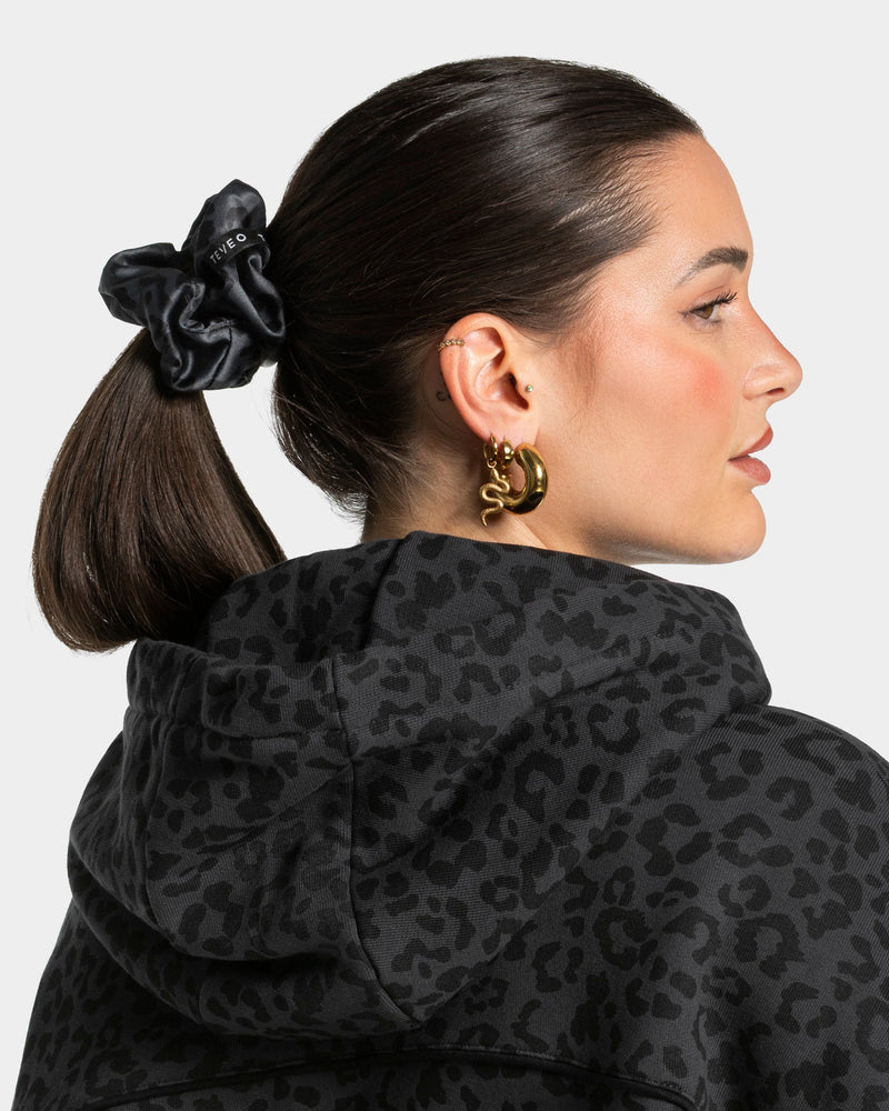 Contrastline Scrunchies (2er-Pack) ''Leo - Schwarz''