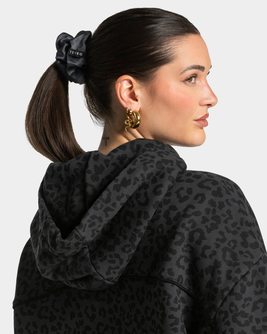 Contrastline Scrunchies (2er-Pack) ''Leo - Schwarz''