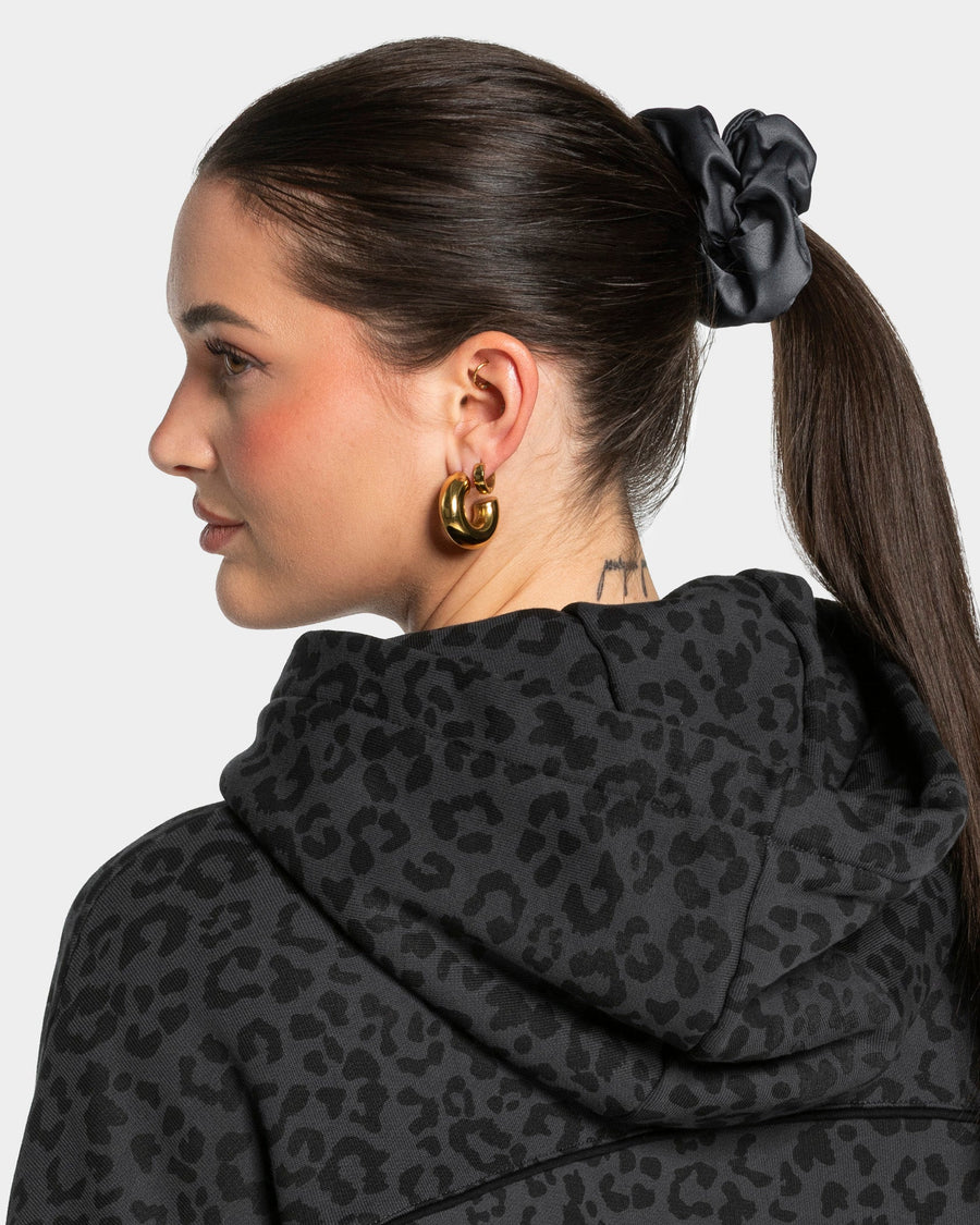 Contrastline Scrunchies (2er-Pack) ''Leo - Schwarz''
