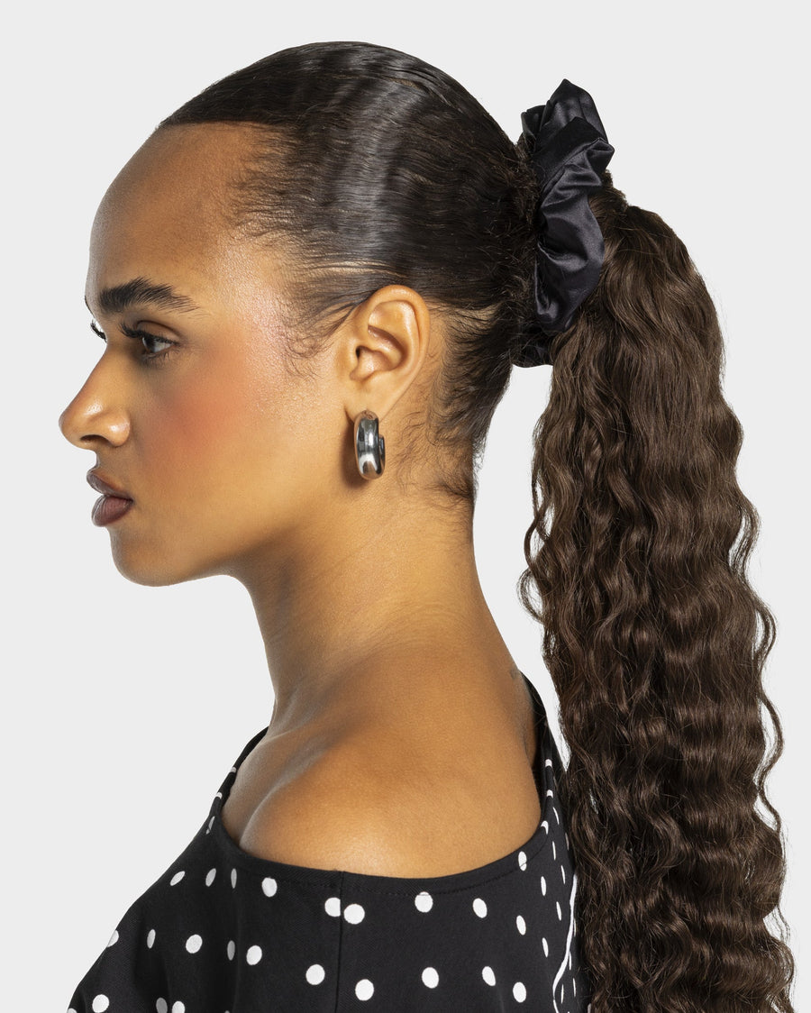 Contrastline Scrunchies (2er-Pack) "Polkadot - Schwarz"