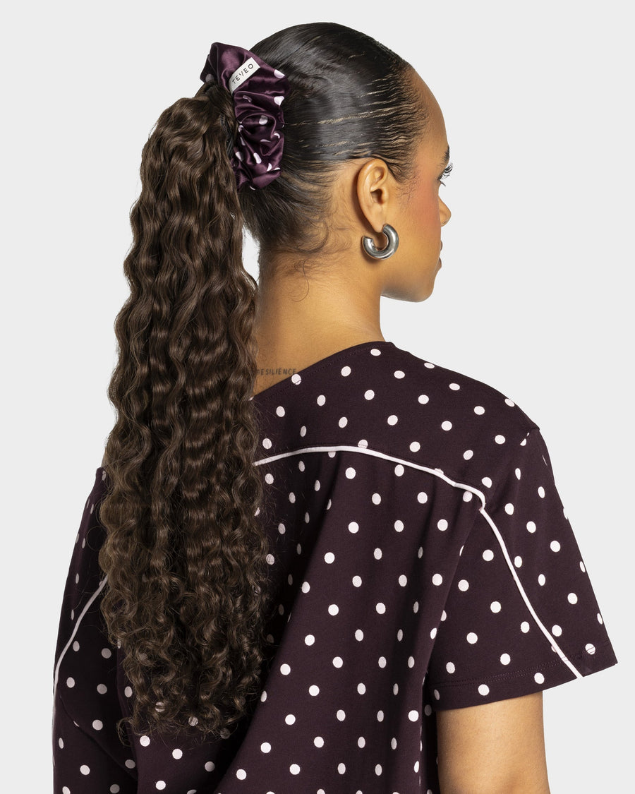 Contrastline Scrunchies (2er-Pack) "Polkadot - Merlot"