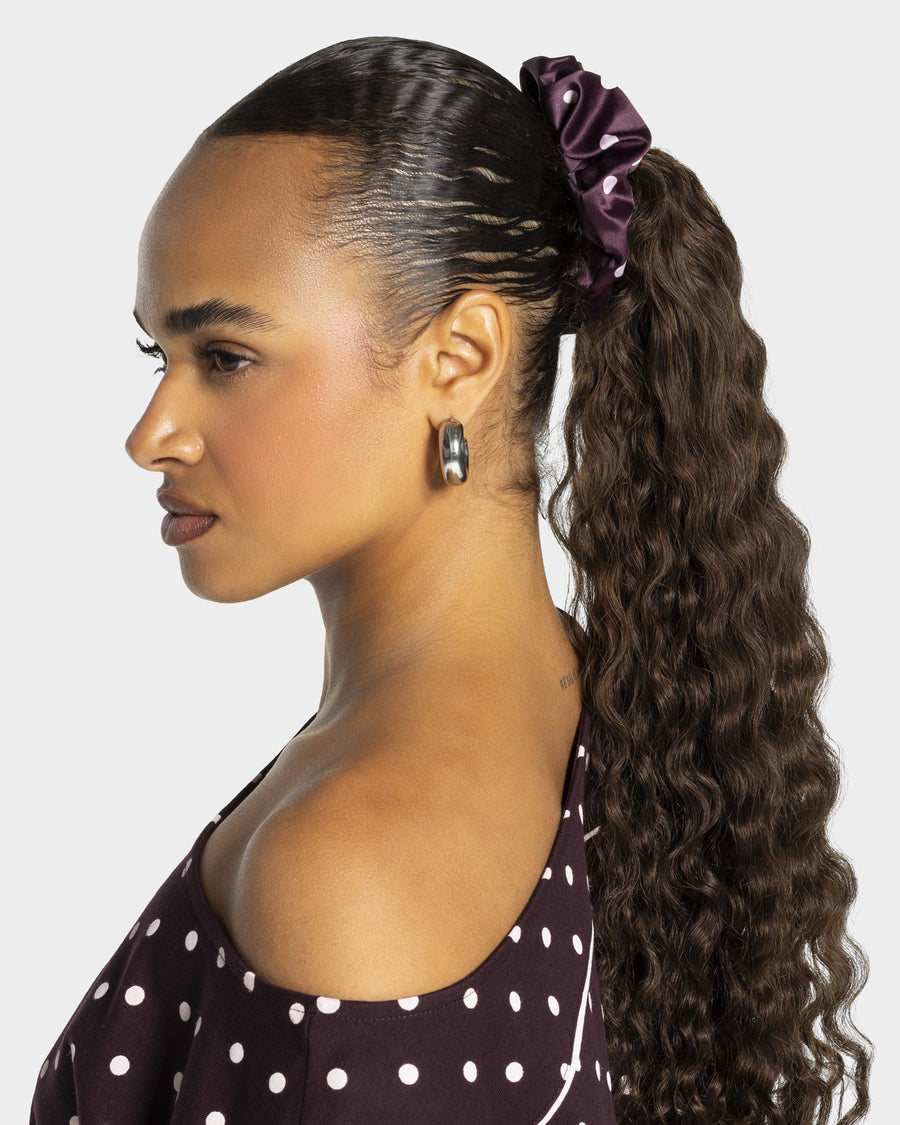 Contrastline Scrunchies (2er-Pack) "Polkadot - Merlot"