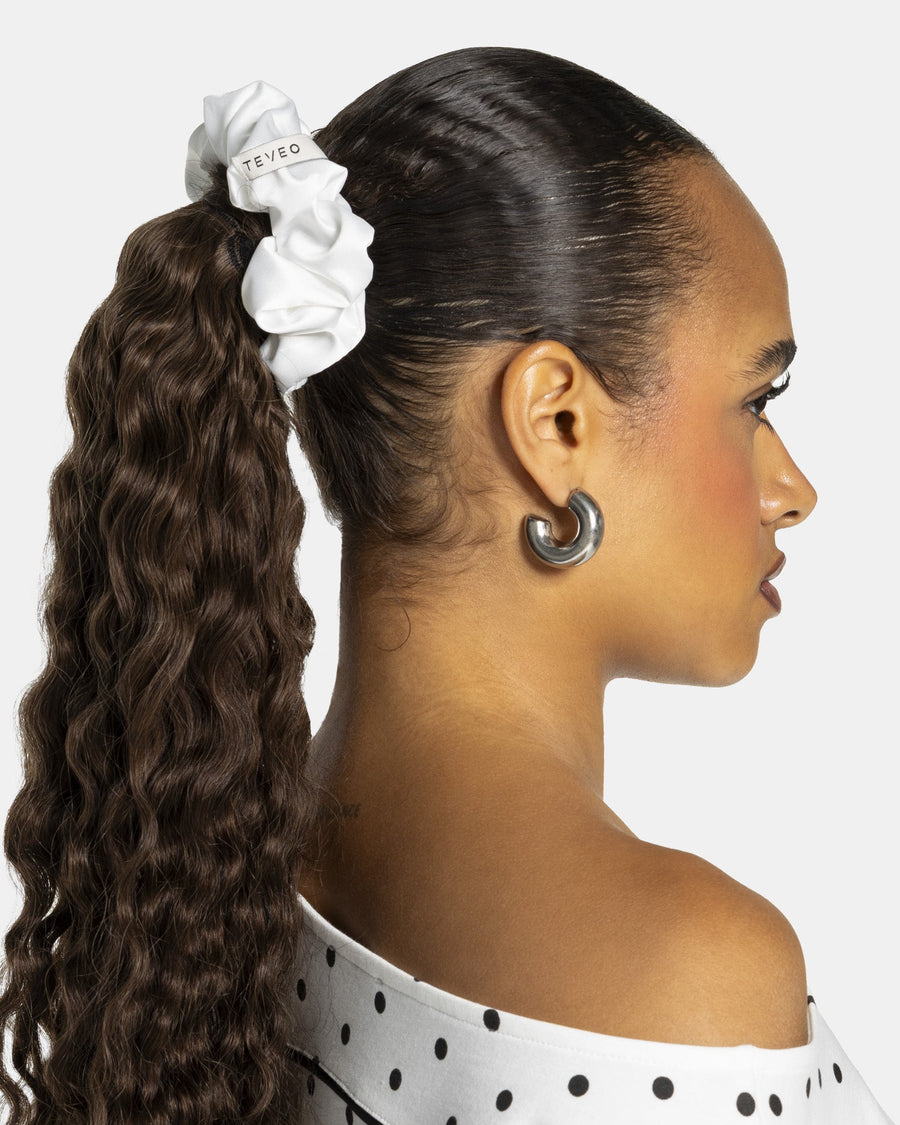Contrastline Scrunchies (2er-Pack) "Polkadot - Weiß"