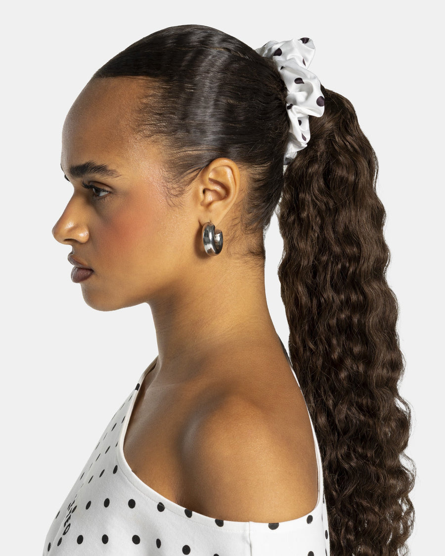 Contrastline Scrunchies (2er-Pack) "Polkadot - Weiß"