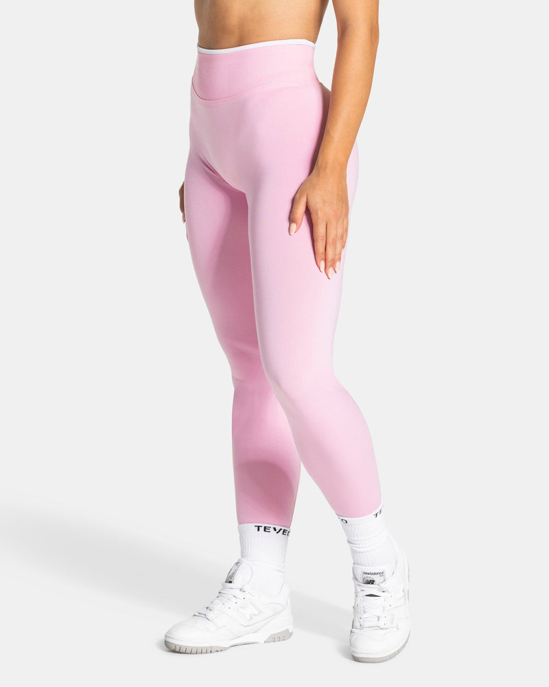 Contrastline Sculpt Scrunch Leggings "True Pink"