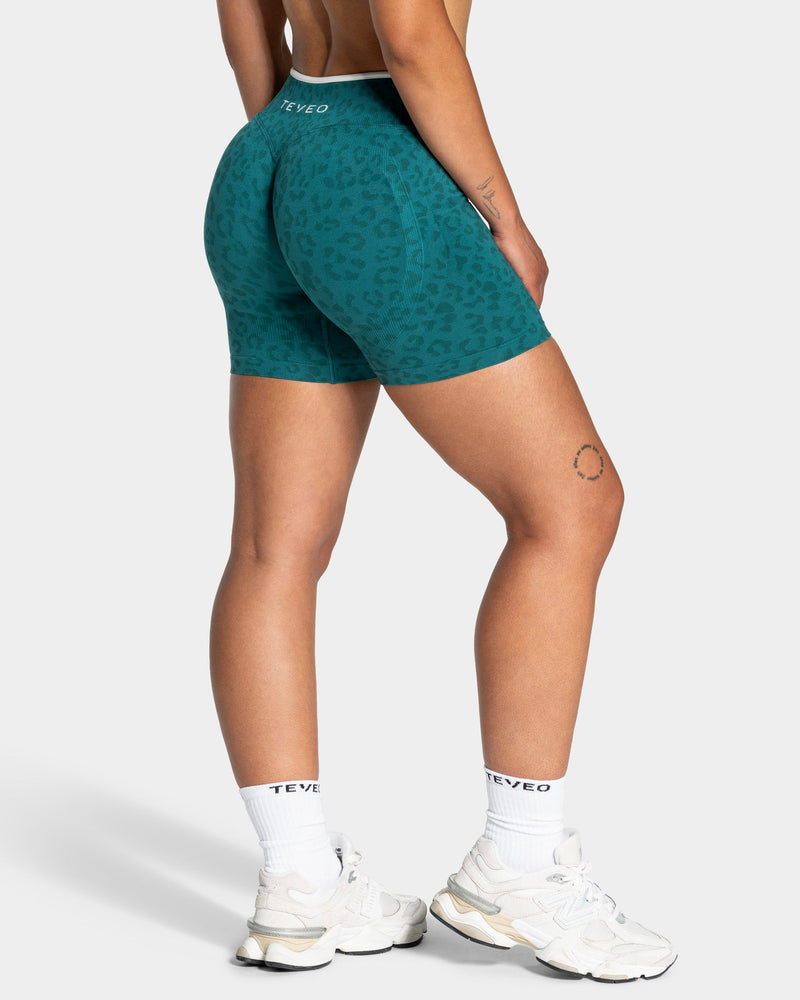 Contrastline Sculpt Scrunch Shorts "Leo Petrol"